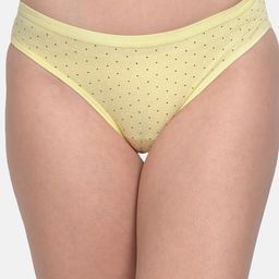 mod & shy Women Yellow & Black Polka Dot Printed Low Rise Basic Briefs MU173-picture-42