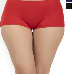 Eve's Beauty Pack Of 3 Cotton Boy Shorts Briefs image 1
