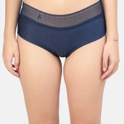 Hill Islands Women Blue Solid Bikini Brief 50003-picture-41