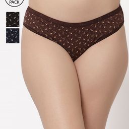 Floret Women Pack Of 3 Assorted Hipster Briefs-picture-13