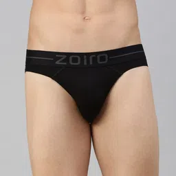Zoiro Men Solid Mid-Rise Basic Briefs image 5