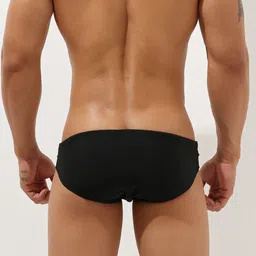 PANTEAZY Men Pack Of 2 Self Cutout Design Stylish Low Waist Basic Briefs LO-S02-FCD-B_S image 2