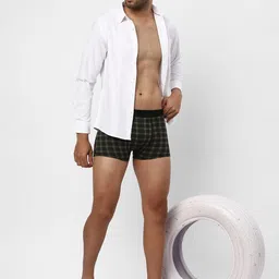 R&B Pack Of 2 Checked Cotton Boxer Briefs 8909006053343 image 2