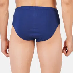 Ramraj Men Pack Of 4 Assorted Solid Cotton Basic Briefs image 2