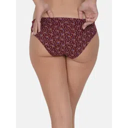 Leading Lady Women Pack Of 6 Printed Pure Cotton Low Rise Bikini Briefs BKN-5006-5007-6 image 3