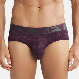 Jockey International Collection Men Potent Purple Printed Briefs IC29 image 4