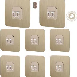 prievado 8Pcs Adhesive Rack Hanger Hooks, Wall Hooks for Bathroom Kitchen Office Hook 1-picture-10