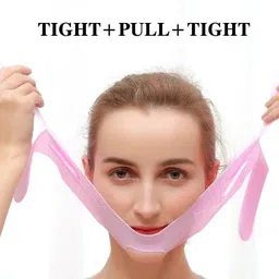 nytk retail Double Chin Lift Mask,Silicon V Line Lifting face lifting mask.Face Shaping Mask image 3