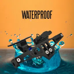 brxr Universal Adjustable Foldable Tail Tidy / Bike Number Plate Holder For All Bikes Bike Number Plate image 4