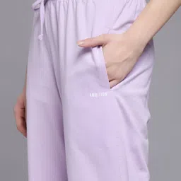 mkh Women Solid Purple Track Pants image 4