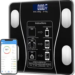 PN-AUK Smart Bluetooth Weight Machine 18 Body Composition Sync with Fitness Mobile App Weighing Scale-picture-15