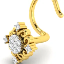 avsar Bhavya 14kt Yellow Gold Stud image 3