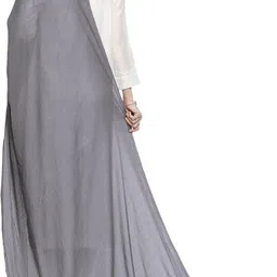dupatta bazaar Pure Cotton Solid Grey Women Dupatta image 5