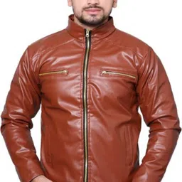 shreyatrend Men Solid Leather Jacket-picture-25