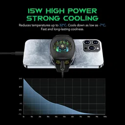 Cubonic X Black Shark FunCooler 4 Next-Gen Turbo with RGB Glow & Ultra-Quiet Fan Cooling Fan Cabinet Cooler image 2