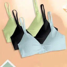 nagarvel creation Pack of 3 Women Everyday Lightly Padded Bra-picture-22