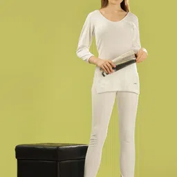 Dollar Solid Full Sleeve Round Neck Women Top & Pyjama Set Women Top - Pyjama Set Thermal-picture-14