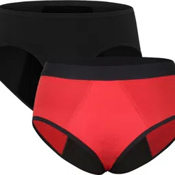ummiss Pack of 2 Women Periods Black, Red Panty-picture-20
