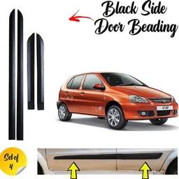 krishna auto PREMIUM QUALITY Black Side Car BEEDING Compatible FOR TATA indica V2 Car Beading Roll For Door-picture-17