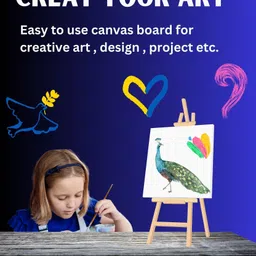artixtra White Canvas board Cotton Medium Grain Board Canvas (Set of 2) image 4