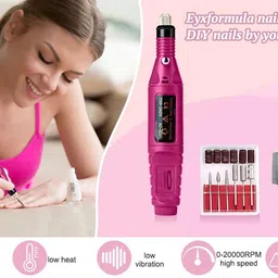syco style Professional Mini Electric Nail Drill & Manicure Kit image 3