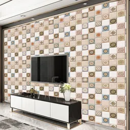 decorrhouse Vinyl Decorative Red Wallpaper image 2