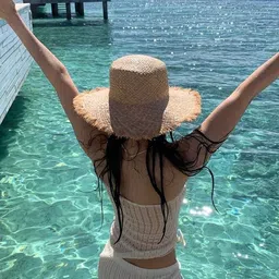 lulu & sky Self Design Women Beige Swimsuit image 4