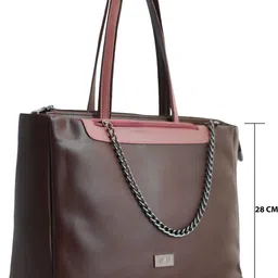 ozo Trendy Premium Vegan Leather Textured Ladies Shoulder Hand Bag Messenger Bag image 2