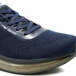 asian Missile-01 navy Running Shoes for Men I Sport Shoes for Boys with Transparent Sole Technology | Crystal look cushion eva midsole for Extra Jump I Memory Foam Insole Running Shoes For Men image 5