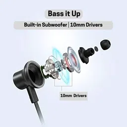 ssvocationpoint Type C Earphone with In-Line Mic,10mm Drivers, Deep Bass, Metallic Design 1.25M Wired Headset image 3