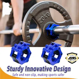 abssports 2Pcs 50mm Barbell Locks for Gym Rod Collars, Quick Release and Fix Barbell Lock. Multi-training Bar image 5