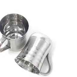 Pack of 6 Stainless Steel ABK STEELS Dambru cup set image 2