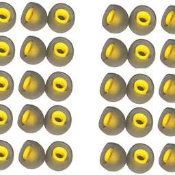 Somapa Silicone Replacement Yellow Earbuds Tips, Eartips, Earpads, for Headphone(40Pcs) In The Ear Headphone Cushion-picture-23