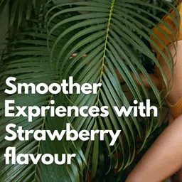 medibar Natural Strawberry Flavoured Compatible with condoms & toys`2 in 1 massage Gel & Lubricant image 4