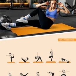 nivia ANTI-SKID ( YM- 1451OR) 4 mm Yoga Mat image 4