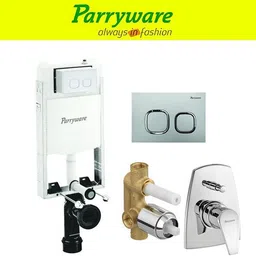 parryware Half Frame Concealed Cistern, with divater body upper edge set of 1 pic 171 Dual Flush Tank-picture-13