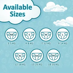 nestura Baby Diapers Pants Triple Xl size with Wetness Indicator Pack of 2 (18-35 kg) - XXXL image 4