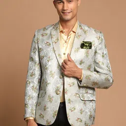 jbn creation Men Printed Single Breasted Casual Blazer image 2