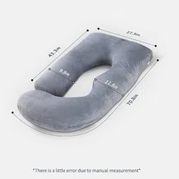 jojo ultra soft j shaped Polyester Fibre Solid Pregnancy Pillow Pack of 1 image 4