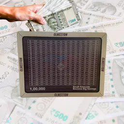 glenston Money Saving Challenge Wooden Piggy Bank – 1 Lakh Savings Goal Coin Bank-picture-10