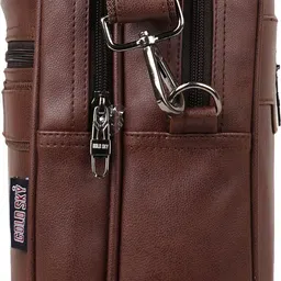 gold sky Men Brown Messenger Bag image 3