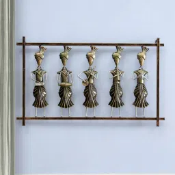 craft tree Iron Musician Doll Wall Art In Copper image 1