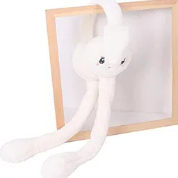 omsurajiya White Moving Ears Air Pump Earmuff for Girls/Women Winter Cute Furr Design Ear Muff image 2