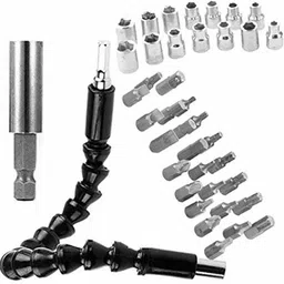 h9 Flexible Shaft Drill, Screwdriver Bits & Nut Socket For drill machine attachment Flexible Shaft Drill, Screwdriver Bits & Nut Socket For drill machine attachment Screwdriver Bit Set image 3