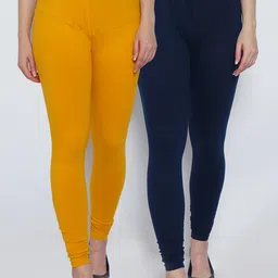 GRACIT Women Pack Of 2 Solid Ankle-Length Leggings-picture-23