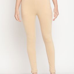 TAG 7 Women Beige Solid Jeggings-picture-43