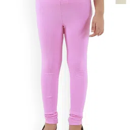 Kids Cave Pack Of 2 Solid Cotton Churidar Length Leggings-picture-13