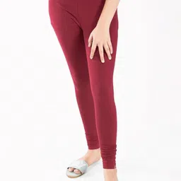 FRENCH KLEIDER Girls Pure Cotton Churidar Length Leggings-picture-16