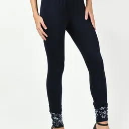 BAESD Pack Of 4 Bottom Printed Slim-Fit Cotton Lycra Churidar Length Leggings image 5