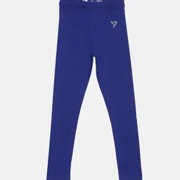 TWIN BIRDS Girls Pack of 2 Pure Cotton Ankle-Length Leggings image 2